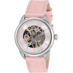 Invicta Women's Mechanical Watch - Specialty Skeleton Dial Pink Leather Strap | 31150