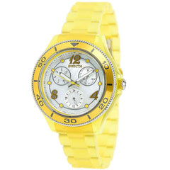Invicta Women's Quartz Watch - Anatomic Yellow Case Plastic Bracelet | 30369