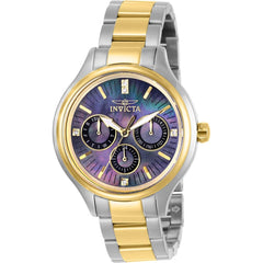 Invicta Women's Quartz Watch - Angel Black MOP Dial Two Tone Bracelet | 28737