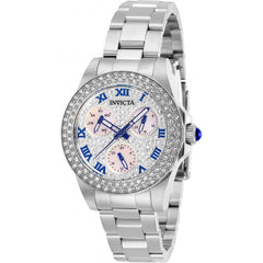 Invicta Women's Quartz Watch - Angel Crystal MOP Dial Silver Tone Bracelet | 28473