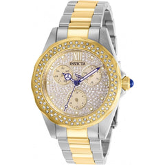Invicta Women's Quartz Watch - Angel Crystal Pave Dial Two Tone Bracelet | 28433
