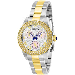 Invicta Women's Quartz Watch - Angel Crystal Pave MOP Dial Two Tone Bracelet | 28474