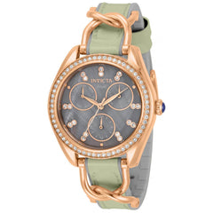Invicta Women's Quartz Watch - Angel Grey MOP Dial Strap Crystal | 31203