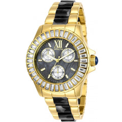 Invicta Women's Quartz Watch - Angel Gunmetal Dial Two Tone Bracelet | 29098