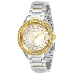 Invicta Women's Quartz Watch - Angel Mother of Pearl Dial Two Tone Bracelet | 30931