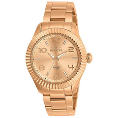 Invicta Women's Quartz Watch - Angel Rose Gold Tone Case Bracelet | 27463