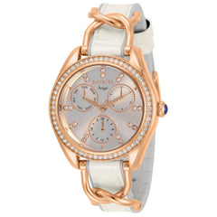 Invicta Women's Quartz Watch - Angel Silver and Rose Gold Strap Crystal | 31209