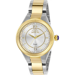 Invicta Women's Quartz Watch - Angel Silver Tone Dial Two Tone Bracelet | 28334