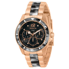 Invicta Women's Quartz Watch - Angel Stainless Steel Bracelet Black Dial | 32535