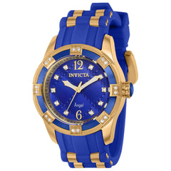 Invicta Women's Quartz Watch - Angel Two Tone Blue and Yellow Gold Strap | 36717