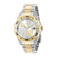 Invicta Women's Quartz Watch - Angel Two Tone Silver and Yellow Gold Bracelet | 39462