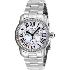 Invicta Women's Quartz Watch - Angel White MOP Dial Stainless Steel Bracelet | 28470