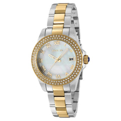 Invicta Women's Quartz Watch - Angel White MOP Dial Two Tone Bracelet | 36075