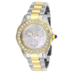 Invicta Women's Quartz Watch - Angel White Mother of Pearl Dial Two Tone Case | 28464