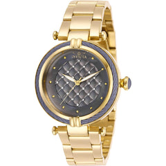 Invicta Women's Quartz Watch - Bolt Crystal Gunmetal MOP Dial Bracelet | 28929