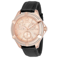 Invicta Women's Quartz Watch - Bolt Rose Gold Tone Dial Leather Strap | 30892
