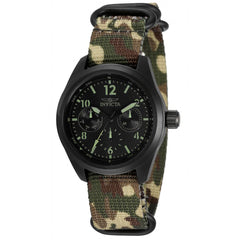 Invicta Women's Quartz Watch - Coalition Forces Black Dial Nylon Strap | 33572
