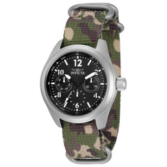Invicta Women's Quartz Watch - Coalition Forces Nylon Strap Black Dial | 33628