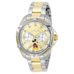 Invicta Women's Quartz Watch - Disney Mickey Mouse Gold and Silver Tone Dial | 32432