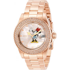 Invicta Women's Quartz Watch - Disney Minnie Mouse MOP Dial Rose Gold Bracelet | 32487
