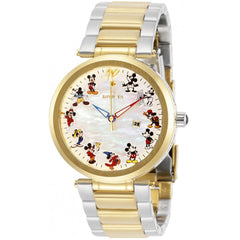 Invicta Women's Quartz Watch - Disney MOP Dial Two Tone Steel Bracelet | 30835