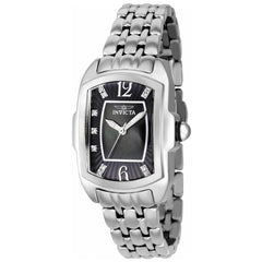 Invicta Women's Quartz Watch - Lupah Black Dial Silver Tone Crystal Bracelet | 39780