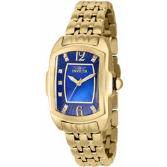 Invicta Women's Quartz Watch - Lupah Blue Dial Yellow Gold Crystal Bracelet | 39769