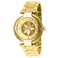 Invicta Women's Quartz Watch - Marvel Captain Marvel Gold Tone Dial | 28833