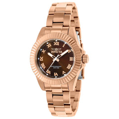 Invicta Women's Quartz Watch - Pro Diver Brown Dial Rose Gold Bracelet | 37426