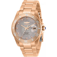 Invicta Women's Quartz Watch - Pro Diver Grey Mother of Pearl Dial Bracelet | 31701