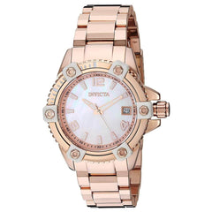 Invicta Women's Quartz Watch - Pro Diver MOP Dial Stainless Steel Bracelet | 27884