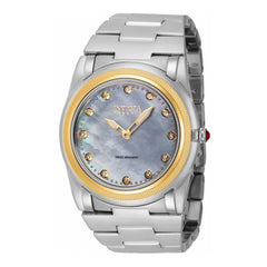Invicta Women's Quartz Watch - Reserve Slim Mop Dial Silver Steel Bracelet | 41089