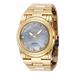 Invicta Women's Quartz Watch - Reserve Slim Mop Dial Yellow Gold Bracelet | 41093