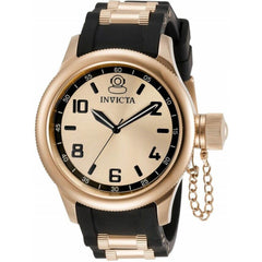 Invicta Women's Quartz Watch - Russian Diver Rose Gold Dial Silicone Strap | 31253