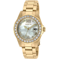 Invicta Women's Quartz Watch - Sea Base White Dial Yellow Gold Bracelet | 20389