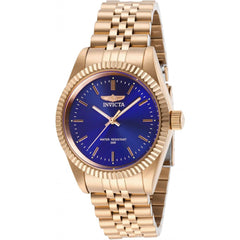 Invicta Women's Quartz Watch - Specialty Blue Dial Rose Gold Bracelet | 29415