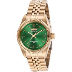 Invicta Women's Quartz Watch - Specialty Green Dial Rose Gold Bracelet | 29414
