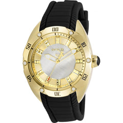 Invicta Women's Quartz Watch - Venom White MOP Dial Black Rubber Strap | 30972