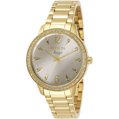 Invicta Women's Watch - Angel Gold Tone Dial Steel Stainless Steel Bracelet | 31367