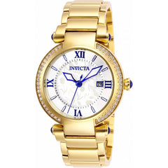 Invicta Women's Watch - Angel Mother of Pearl Dial Yellow Gold SS Bracelet | 27083