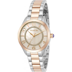 Invicta Women's Watch - Angel Quartz Silver and Rose Stainless SS Bracelet | 31109