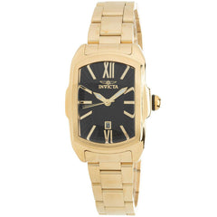 Invicta Women's Watch - Lupah Date Display Black Dial Yellow Steel Bracelet | 39788