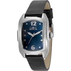 Invicta Women's Watch - Lupah Japanese Quartz Blue Dial Leather SS Case Strap | 35347