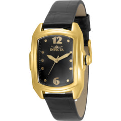 Invicta Women's Watch - Lupah Japanese Quartz Charcoal Dial Leather Strap | 35351