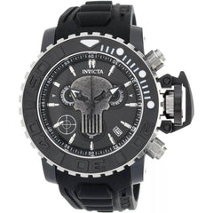 Invicta Women's Watch - Marvel Punisher Chrono Black and Silver Dial Strap | 34923