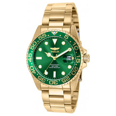 Invicta Women's Watch - Pro Diver Quartz Green Dial Yellow Gold Bracelet | 36543