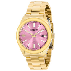 Invicta Women's Watch - Pro Diver Zager Exclusive Yellow Gold Case Pink Dial | 38486