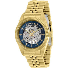 Invicta Women's Watch - Specialty Blue and Silver Dial Yellow Gold Bracelet | 36453