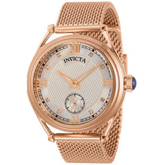 Invicta Women's Watch - Vintage White MOP Dial Rose Gold Tone Mesh Bracelet | 31337