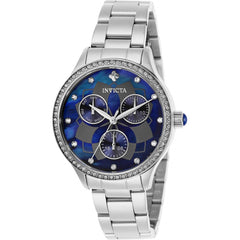 Invicta Women's Watch - Wildflower Blue Oyster Dial Stainless Steel Bracelet | 29091